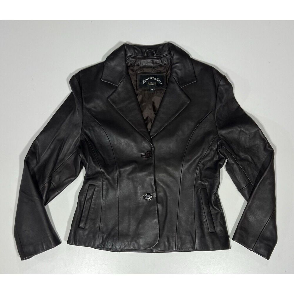 Fourteen Zero Genuine Leather‎ Jacket Women Size M